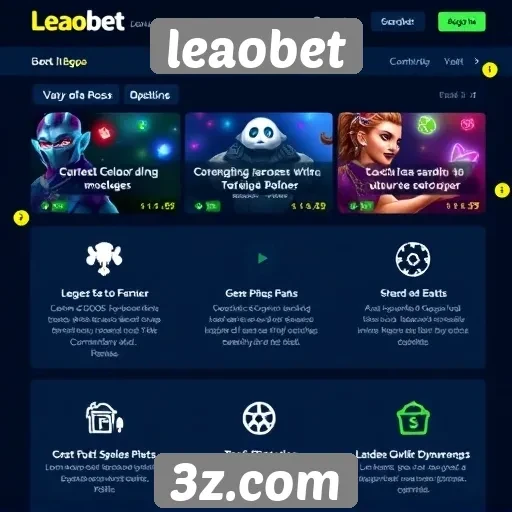 Análise das funcionalidades do site de jogos leaobet